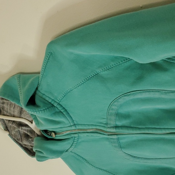 Lululemon Special Edition Scuba Hoodie Big Back Pocket Size 6 Mint - Picture 5 of 13